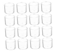 ABOOFAN 20 Pièces Mini Coupe De Mousse Petite Tasse à Thé Tasse De Simulation Miniature Ornement De Maison De Poupée Tasse à Thé De Maison De Poupée Gobelet Miniature Transparent Plastique