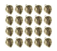 ABOOFAN 20 Pièces Pendentif Feuille en Alliage et Costume | Design Nature, Finition Soignée, Attache Facile, pour Marque-pages et Paquet, Style Simple et Élégant
