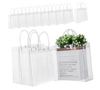 ABOOFAN 20 Pièces Sacs Réutilisables Poignées Lot pour Fêtes Mariages Anniversaires Design Clair pour Visibilité des Contenus Poignées Robustes pour Transport Sécurisé