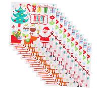 ABOOFAN 20 Pièces Serviettes de Noël Jetables Motifs Joyeux Noël pour Décoration de Table et et Amusantes pour Réunions Familiales et Événements