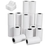 ABOOFAN 20 rouleaux Papier Thermique Lot de Bobines pour Caisse Enregistreuse Compatible Tpe Imprimante Tickets Supérettes Bureaux Hôtels Écoles