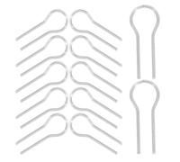 ABOOFAN 200 Crochets R en Alliage Argenté pour Four, Aiguille Brûlante Réutilisable, 200 Pièces, Prévention Déformation, Outils pour Ornements et Décoration DIY