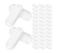 ABOOFAN 200pcs Embouts en Caoutchouc pour Bandeaux Cheveux, Accessoires DIY Faciles, Protège et Prolonge la Durée des Élastiques, Matériau Souple Adapté aux Occasions Spéciales
