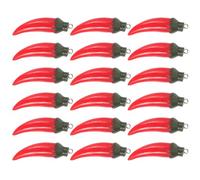 ABOOFAN 20pcs Breloques de Poivre en Résine Bracelets et Chaînes, Charms DIY Créatifs de Piment Attractifs et Originaux