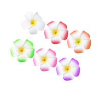 ABOOFAN 20pièces Pins à Cheveux Fleur de Frangipanier Hawaïenne Décorations de Mariage Accessoires de Coiffure pour Fêtes Tropicales Plage