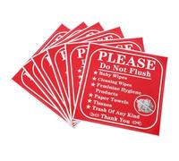 ABOOFAN 24 Autocollants « Toilettes Veuillez Ne Pas Tirer la Chasse D’Eau » Autocollants Pédagogiques pour Salle de Bain et Wc Rappel pour Ne Jeter Papier Toilette Usage Résidentiel et