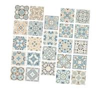 ABOOFAN 24 pièces Carreaux Adhésifs Vintage Stickers Muraux Autocollants pour Cuisine et Salon Décor Facile à Poser Rénovation DIY