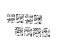 ABOOFAN 24 Pièces Étiquette décalcomanies alphabet autocollant de lettre para autocollants brande décor stickers muraux numéro de boîte aux lettres stickers numéro de lalphabet stickers