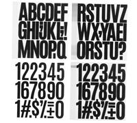 ABOOFAN 24feuilles Autocollants Alphabet Lettres Chiffres Et Ponctuation Stickers Vinyle Adhésifs Pour Étiquetage Organisation Et Décoration