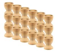 ABOOFAN 25 Porte-Coquetiers en Bois Brut 33X38 CM pour Œufs à la Coque Support Créatif pour Garçon et Filles Décoration de Pâques DIY Peinture et Activités Manuelles Coffret 25