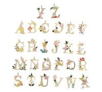 ABOOFAN 26 Pièces Accessoires de Bijoux en Alliage Lettres Anglaises | Léger, Styles Variés, Usage DIY et Fait Main, pour Pendentifs, Colliers et Créations Artisanales