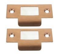ABOOFAN 2ensembles Plaques de Renfort pour Serrure de Porte Extérieure et Intérieure Cache Trou avec Rosace et Targette Lot de Acier Inoxydable pour Sécurité Renforcée et Installation