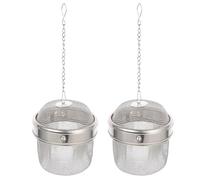 ABOOFAN 2pcs Boules Infuseur en Acier Inoxydable pour Nettoyage Bijoux et Montres, Filtre Fin pour Thé Panier à Bijoux, Usage à Domicile ou Bureau