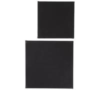 ABOOFAN 2pcs Cadres pour Tableaux à Huile en Toile Noire Coins Enveloppés, Toile de Peinture en Canvas et Bois pour Peinture à L'huile et DIY