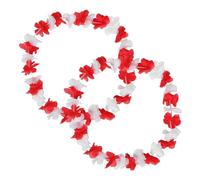 ABOOFAN 2pcs Collier De Fleur Hawaïen Collier Hawaiian Collier Hawaii Party Flower Collier Tropical Party Decorations for National Day and Festival Parties