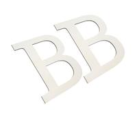 ABOOFAN 2pcs Lettre En Bois Pour Projets De Bricolage Lettres Vides Inachevées Grand Alphabet En Bois Peintable Pour La Pour Enfants De Fête Murale