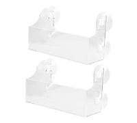 ABOOFAN 2pièce Porte-Bouteilles Acrylique Transparent à Ventouse Étagère pour Réfrigérateur Présentoir à Boissons Et Sirop Lot