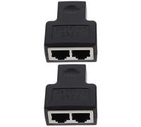 ABOOFAN 2pièces Câble Adaptateur Répartiteur Ethernet à Partage De Connexion pour Deux Ordinateurs Accessoire Réseau Pratique