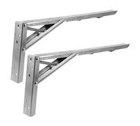 ABOOFAN 2pièces Équerres Murales Acier Support De Rayonnage Robuste pour Étagères Flottantes pour Cuisine Atelier Et Bureau Lot