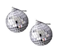 ABOOFAN 2pièces Lot de Boules à Facettes Argentées Décoratives pour Photographie Accessoires pour Cosmétiques Toile de Fond Photo Étanche