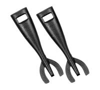 ABOOFAN 2pièces Pince Fonte Pour Plaque De Cuisson Teppanyaki Clip Steak Antidérapant Léger Et Robuste Pour Barbecue Ustensile Pratique Pour Gril Et Poêle Cuisine Maison