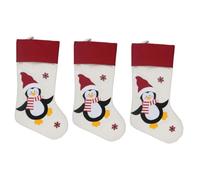 ABOOFAN 3 Ensembles Chaussettes De Noël Stockage Faire La Fête De Sapin De Noël Enfants Nom Christmas Tree Xmas Tree Santa De Noël Décorations De Tissu Non Tissé 4 Pièces * 3