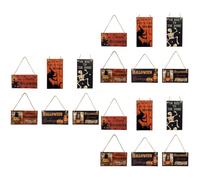 ABOOFAN 3 Ensembles Référencement Mur Plateau Décoratif De Plein Air Toile D'araignée d'halloween Amovible Autocollants Décorations Pendaison Néon Bar Corde De Orange 6 Pièces * 3