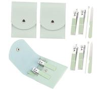 ABOOFAN 3 ensembles Trousse Manucure Professionnelle Acier Coupe-ongles Portable Pousse-cuticules Kit Manucure Pédicure Compact pour Maison et Voyage