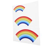 ABOOFAN 3 Pièces Autocollants Voiture Réfléchissants Stickers Rainbow Décoratifs Étanches pour Adhésifs Colorés Durables et