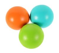 ABOOFAN 3 pièces Balles de Croquet Bois Lot de Couleurs pour Garçon Fille Jeu de Pelouse Extérieur Accessoires de Croquet pour Jardin et Loisirs