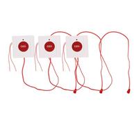 ABOOFAN 3 Pièces Bouton D'appel D'urgence pour Personnes Âgées, Cordon | Usage en Chambre ou Service Hospitalier, Montage Mural, Plastique Rouge, Réponse Rapide et Faible Entretien
