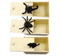 ABOOFAN 3 Pièces Jouets Farceurs Boîte à Peur Fête Halloween Araignée | Garçon et Filles, Boîte Prank à Blagues, Jouets Halloween Tout-petits, Jouets de Halloween