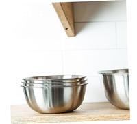 ABOOFAN 3 Pièces Lot de Bols Mélangeurs Acier Inoxydable Multifonction Bol pour Pétrir la Pâte Saladier Inox Adapté Cuisson Préparation Cuisine pour Maison et Restaurant