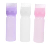 ABOOFAN 3 pièces Lot de Flacons Applicateurs pour Teinture Cheveux avec Peigne Doseur Gradué Distribution Précise de Couleur pour Racines et Soins Du Chevelu