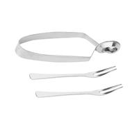 ABOOFAN 3 Pièces Pince À Repas Biscuits Couverts Escargot Clips D'Escargot Pince À Barbecue Pince De Cuisson En Acier Inoxydable Craquelins Escargots Français Pinces À Crustacés Pince À