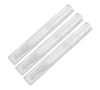 ABOOFAN 3 pièces Stylo Vide Rechargeable pour Huile à Cuticules et Fond de Teint avec Embout Silicone Transparent Réutilisable pour Soins Beauté Voyage
