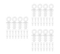 ABOOFAN 300 Pièces Capuchons de Pendentifs à Boule en Plastique pour | Installation Facile, Protège la Partie Supérieure des Ornements, Support Robuste, pour Maisons et Commerces