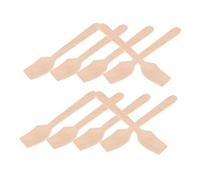 ABOOFAN 300 Pièces Mini Wooden Spoons With Square Tip For Precise Tasting And Stirring Disposable Sampling Spoons For Ice Yogurt Desserts Parties And Catering