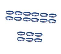 ABOOFAN 30pièces Bracelet Silicone Imprimé avec Drapeau National Lot pour Événements Sportifs Et De Football -