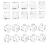 ABOOFAN 30pièces Décoration de Bureau Breloque Résine Objet Décoratif Résine Décoration Intérieure Faux Glaçons Glaçons Décoratifs Accessoires Photo Articles de Fête