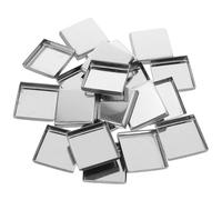 ABOOFAN 30pièces Lot de Godets Vides pour Fards à Paupières Recharges Métalliques Carrées de Inserts pour Palettes de Maquillage DIY