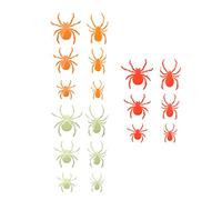 ABOOFAN 36pièces Autocollants Araignées Lumineux Halloween Décorations Murales pour Fête Thématique Autocollants Phosphorescents pour Murs Lisses pour Décorer Votre Intérieur