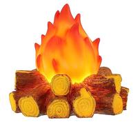 ABOOFAN 3D Faux Feu Lumière Artificielle LED Flamme Stade Effet Lumière Réaliste 3D Feu De Camp Lampe Prop Flamme pour Halloween Noël Nouvel an