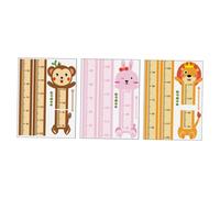 ABOOFAN 3ensembles Toise Pour Garçon Fille Autocollante Ruban Indicateur De Stickers Muraux Pour Chambre à Coucher Fournitures Pour Maternelle Règle Murale De Croissance
