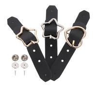 ABOOFAN 3pcs Boucles de Ceinture en Pu et Métal pour Jupe Plissée, Détails Délicats et Finition Soignée, Accessoires Classiques pour DIY et Tenues Habillées