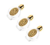 ABOOFAN 3pièces Bouteilles Eau Bénite Verre Bouteilles Décoratives pour Baptême Et Événements Religieux Accessoires Chrétiens De Croix