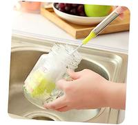 ABOOFAN 3pièces Brosse De Nettoyage Pour Bouteille Nylon Flexible Avec Manche Long Acier Inoxydable Pour Laver Intérieur Des Bouteilles Et Tasses