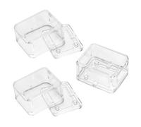 ABOOFAN 3pièces Kit De Musique Vintage à Manivelle Boîte Transparente Plastique pour Assemblage Et Réparation De Boîte à Musique Accessoires DIY pour Décorations De Noël