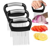 ABOOFAN 3pièces Support à Oignons Pour Couper Et Trancher Outil De Cuisine Manuel Support à Légumes Pour Cuisine Guide De Coupe Pour Oignons Et Autres Légumes