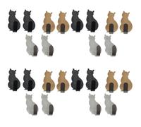 ABOOFAN 4 Ensembles Crochets Muraux Décoratifs Auto Adhésifs Acier Inoxydable Lot Pour Suspendre Clés Écharpes Et Accessoires Maison Rose Grey 6 Pièces * 4